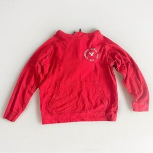American Eagle Vintage Mens Red Hoodie/Sweatshirt/Pullover Mens Size Large